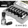 14pcs 1/2 inch Hex Bit Socket Set, Hexagonal Socket Wrench Tool