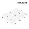 Sorbus Clear Drawer Organizer Set for Kitchen Storage (6-Piece)
