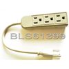 Grounded Electric 3 Outlet POWER STRIP Splitter Triple Wall Plug Adapter Tap