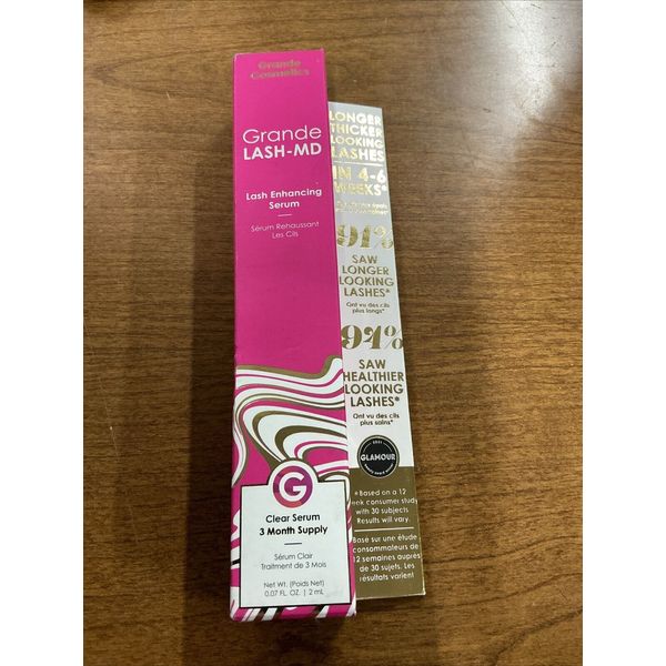 GrandeLASH-MD Lash Enhancing Serum Full Size .07oz 3 Month Supply NEW