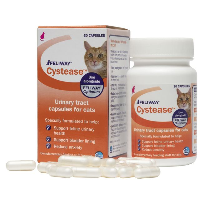 FELIWAY Cystease Advanced Urinary Tract Support for Cats (Pot Size: 30 Tablets)