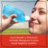 Nasopure Nasal Wash, Value Refill Kit, “The Nicer Neti Pot” Sinus Wash Kit, Comfortable Nasal Rinse 80 Salt Packets (3.75 Grams Each), Nasal Congestion, Cold, Flu, Allergy, Nasal Irrigation System