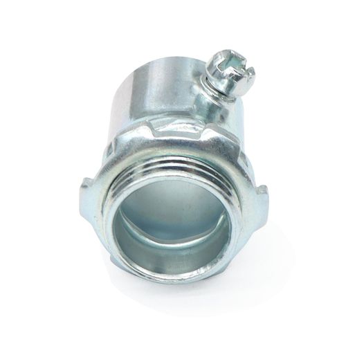 Xadnitu 25 Pieces Iron Galvanized 1/2" EMT Connector, Set Screw Type Conduit Fittings for Electrical Box and Metal Enclosure Connection