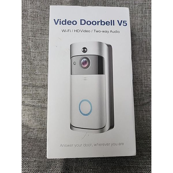 Doorbell Video Camera for Home Security Video Doorbell V5 WiFi, HD, 2 Way Audio.