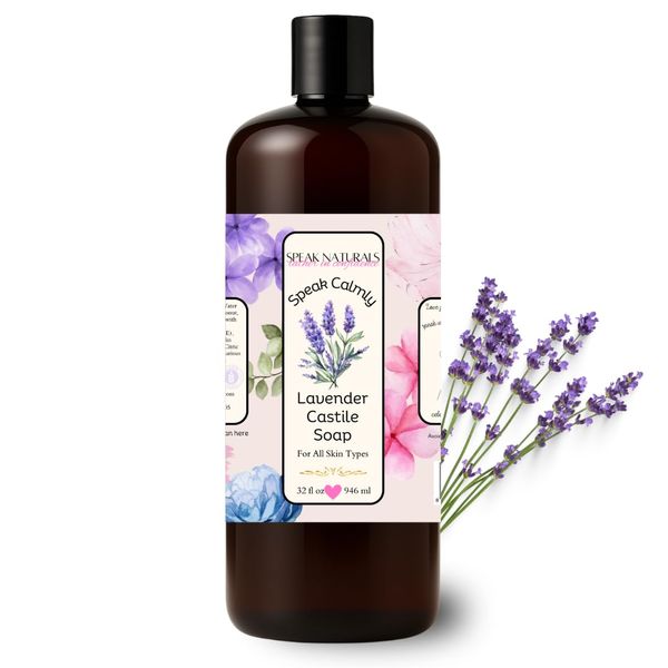 Speak Naturals Lavender Castile Soap for Sensitive Skin