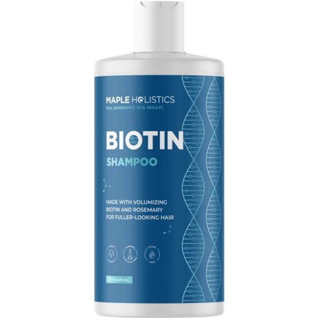 Biotin Hair Shampoo for Thinning Hair - Volumizing Biotin Shampoo for Men and Womens Dry Damaged Hair - Sulfate Free Shampoo with Biotin and Moisturizing Essential Oils over 95% Natural Derived