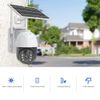 2PCS Sansco Solar 3MP Wireless PIR Security Camera 2-way Audio Wifi Surveillance