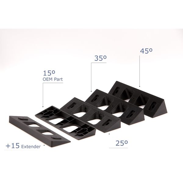 E8210 Eufy Doorbell mounting wedge full bundle 25º,30º,35º,40