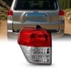 AKKON - Fits 2010-2013 Toyota 4Runner Limited / SR5 [Halogen Type] Chrome Red Tail Light Driver Left Side Replacement
