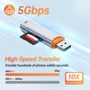 Oblinple SD Card Reader, USB 3.0 Memory Card Adapter, High Speed Card Adaptor Support Micro SD SDHC SDXC MMC, Compatible with Macbook Pro, PC, Laptop, Android, Windows