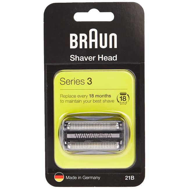 Braun 21B Series 2 Electric Shaver Replacement Foil and Cassette Cartridge - Black