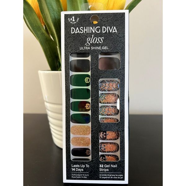 NEW Dashing Diva Gloss Gel Nail Strips - TWISTED NIGHTMARE ~ HALLOWEEN