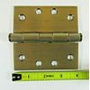 2 Pair Emtek Antq Brass 4”X4" Square Hinges  Plain Bearing 920147 US7,  4 hinges