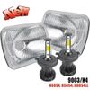 For 1982-2012 Ford E-150 E-250 E-350 Van 2pcs 5x7 7x6" LED Headlights Hi-Lo
