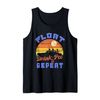 Float Drink Pee Repeat Funny Summer Vacation Beach & Party Tank Top