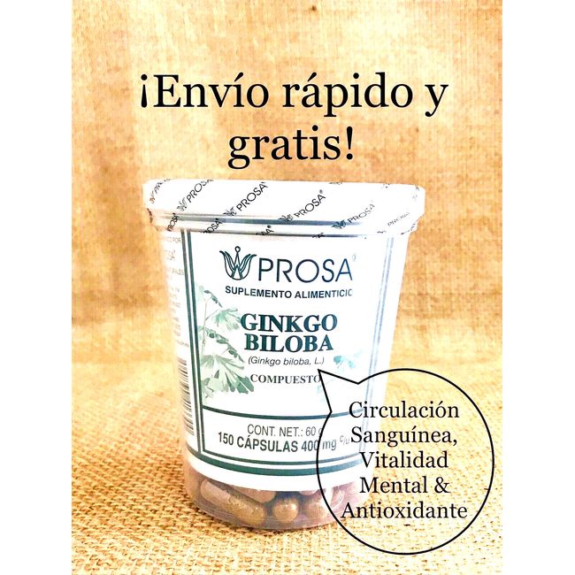 PROSA GINKGO Biloba 150 capsulas 350 mg