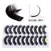 False Eyelashes Russian Strip Lashes 10 Pairs Reusable Natural Look Faux Mink Lashes Fluffy Volume Wispy Fake Eyelashes Handmade Thick Soft Long Dramatic Eyelashes (6D10)
