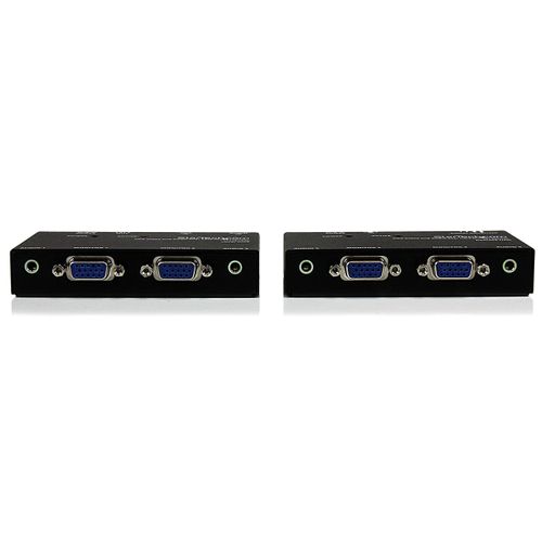 StarTech.com VGA Video Extender over Cat 5 with Audio - Up to 500ft (150m) - VGA over Cat5 Extender - 1 Local and 1 Remote , TAA (ST122UTPA)