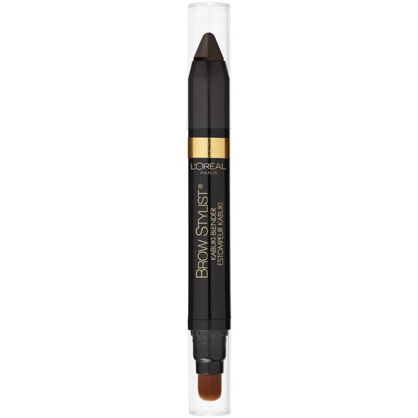 L'Oréal Paris Brow Stylist Kabuki Blender Brow Crayon, Dark Brunette, 0.05 oz.