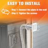 Funmit 4" Louvered Vent Cover Stops Birds Nesting For Outside Dryer Ex
