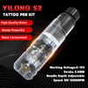 Yilong Wireless Tattoo Kit Complete Pen Machine with 2Pcs Power Supply Needle