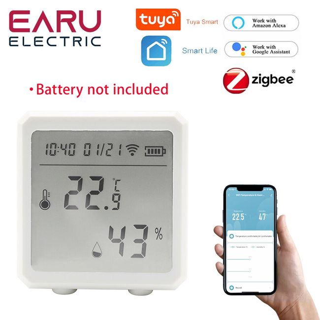 TUYA Smart WIFI Temperature and Humidity Detector Indoor Wireless