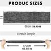 African Net Long Bath Net Sponge,JASSINS African Bathing Sponge,Body Exfoliating Long Net Shower Body Scrubber Back Scrubber Skin Smoother,Stretch Length to 66 INCH (Black)