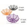 Plastic Spider Web Spiderweb Halloween Candy Bowls - 3 Piece Set
