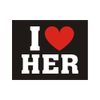 Schuh- Sticker Hochzeit Traualtar I LOVE HER