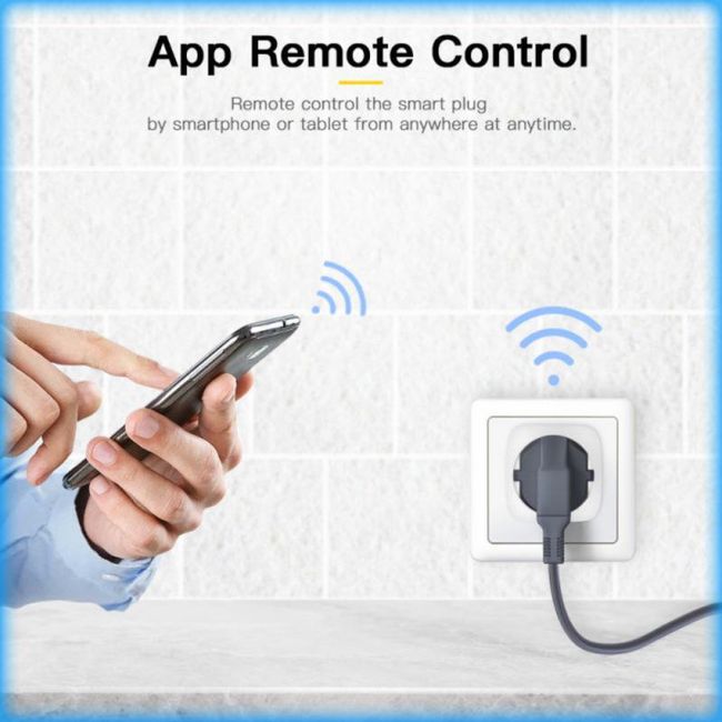 DOUBLE 16A EU Smart Wifi Power Plug With Power Monitor Smart Home