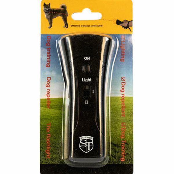 Ultrasonic Safety Technology 3 in 1 Dog Repellent/Trainer with Flashlight