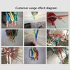 Quick Twist Wire Tool Stripper Cable Connector Electric Drill Universal 2.5-4 Square 2-5 Route Wire