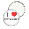I Love Westminster - 55mm Round Compact Mirror