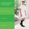 SMARTKNIT Seamless Diabetic Over-The-Calf Socks- 3 Pack (6 Count), Medium, Black White & White