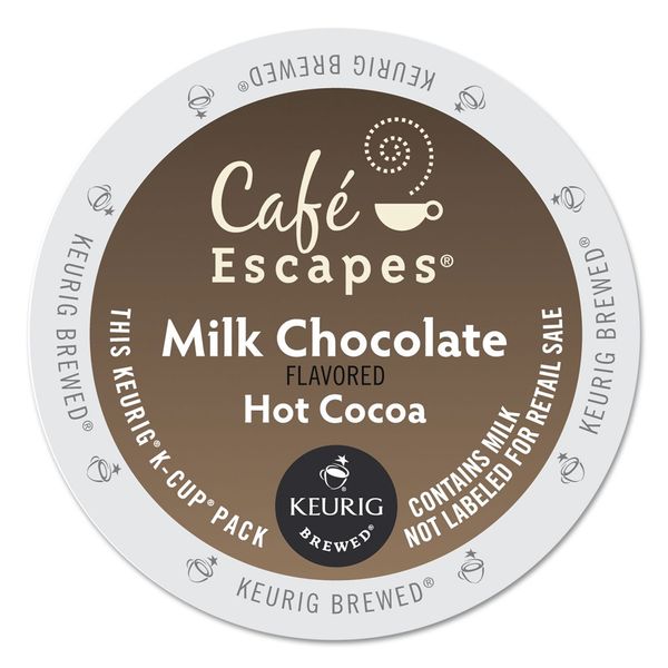 Café Escapes Milk Chocolate Hot Cocoa Keurig Single-Serve K-Cup Pods, 24 Count