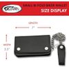 SZCO Supplies Biker Wallet, Small, Black