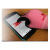 Lightweight Nitrile Work Gloves, Foam Coated, Smart Touch, 5 Pairs(Medium, Pink)