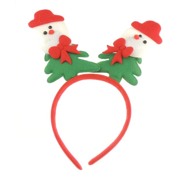 Glamour Girlz Unisex Womens Mens Festive Christmas Nativity Costume Outfit Party Headband Hair Hoop Alice Band Hairband Deeley Deely Springs Bopper Plush Snowman Santa Claus Hat Tree