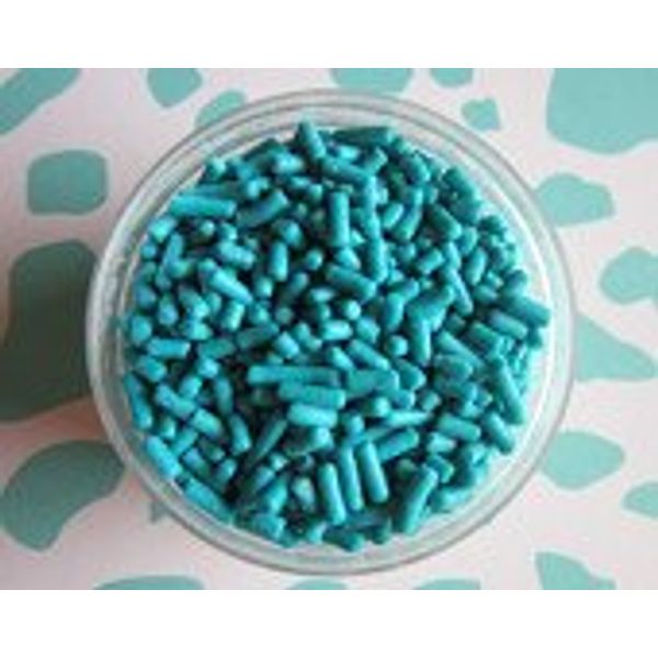 Decorette Sprinkles Jimmies Cake Cupcake Cookie Decorations Teal 4 Ounces