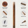 KnitPro KP31281 Ginger Circular Knitting Needle Set, Brown, Various