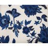 2 SAME PRINTED MICROFIBER KITCHEN TOWELS (15" x 25") BLUE FLOWERS ON WHITE, GR