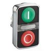 Schneider Electric ZB4BW7A3741 Multi-Head Push Button, Illum, 22Mm, Chrome