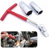 3PC T-BAR SPARK PLUG SPANNER WRENCH SET REMOVAL TOOL 16mm 21mm SOCKETS