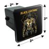 GRAPHICS & MORE Black Lightning Graphic Tow Trailer Hitch Cover Plug Insert
