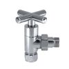 Blümme Modern Angled Radiator Valves Chrome Central Heating Taps 15mm (Pair)