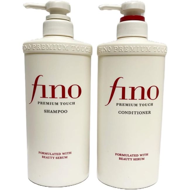 Fino Premium Touch Shampoo Conditioner 550ml each Pump Set Hair Moisturizing Serum Ingredients