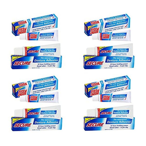Fitty Dent Secure Denture Bonding Cream 40g - 4 pcs