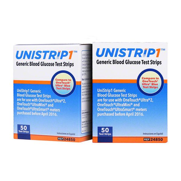 UniStrip 100 Test Strips For Onetouch® Ultra® Meters Exp: 10/14/2025