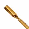 14cm Professional Cuticle Pusher, Nail Gauge Remover Tool, Gold