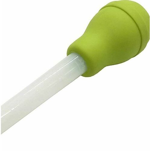 Turkey Baster with Round Silicone Bulb, Green BPA Free